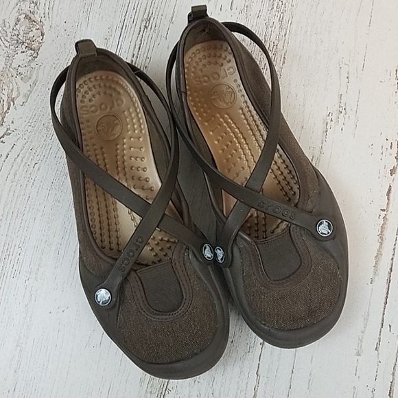 CROCS Shoes - Crocs Slip on Criss Cross Mary Jane Shoe